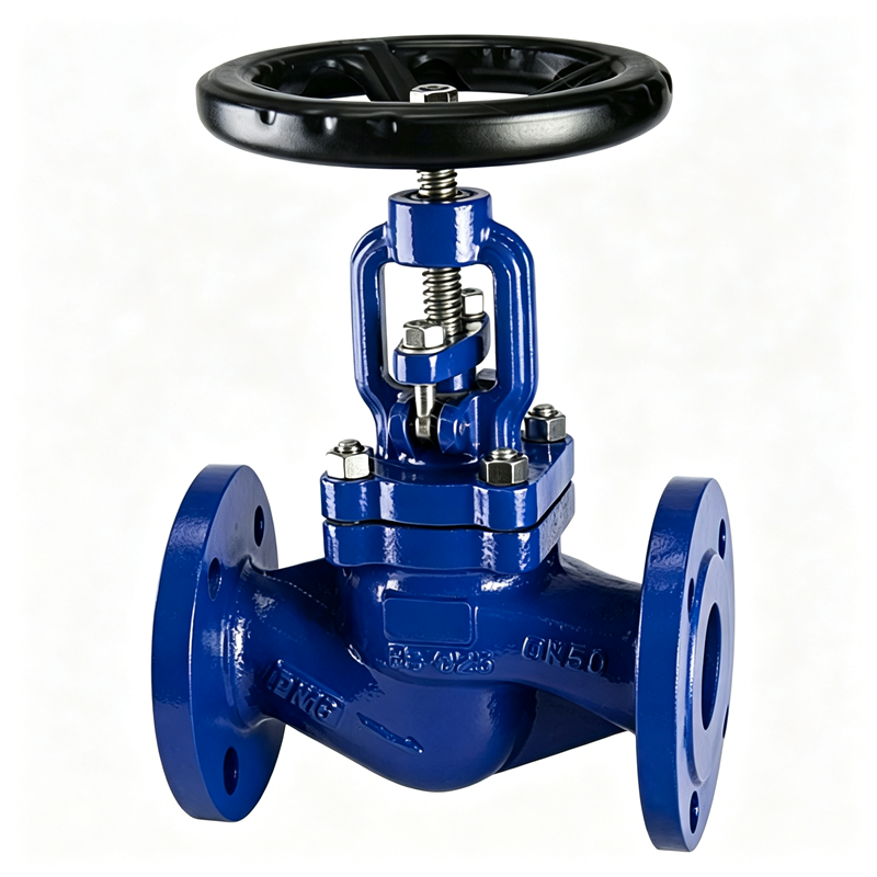 Bellows-sealed globe valve