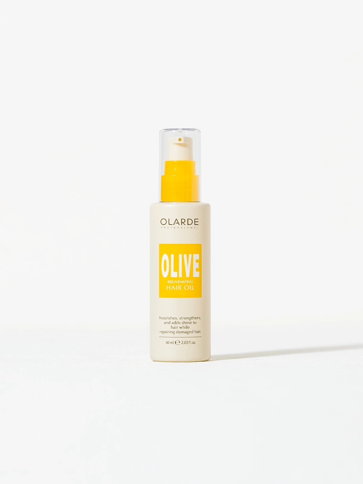Olarde Rejuvenating Hair Oil bottle, front view