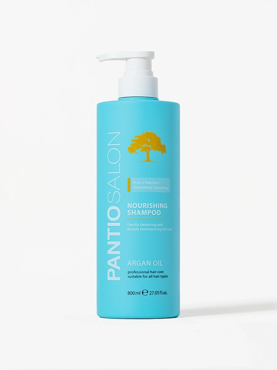 Pantio Salon Nourishing Shampoo bottle, front view