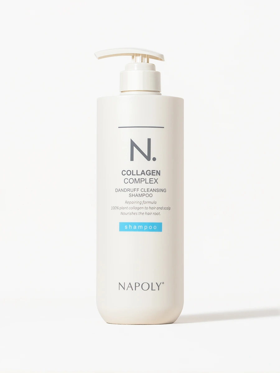 Napoly Anti-Dandruff Shampoo bottle, front view