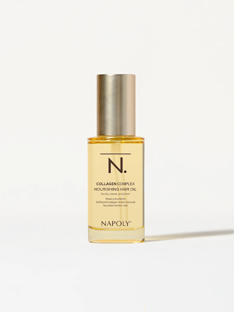 Napoly Nourish & Strengthen Hair Oil bottle, front view